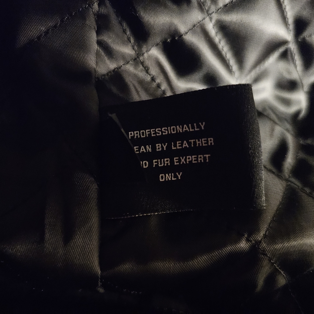 🎉HP🎉Ellen Tracy Leather and Rabbit Fur Coat - Picture 9 of 9